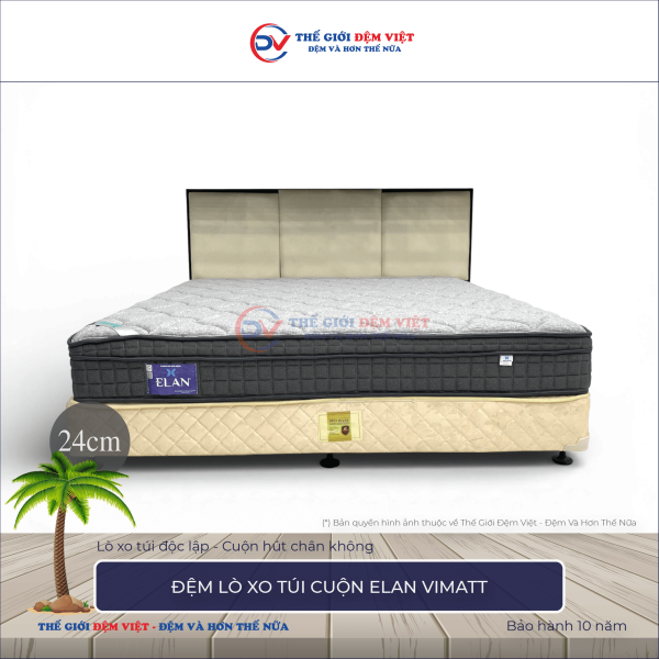 Đệm lò xo túi cuộn Elan Vimatt